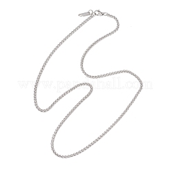 2.5MM 304 Stainless Steel Wheat Chain Necklaces&nbsp;NJEW-JN05718