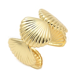 Brass Cuff Finger Rings for Women&nbsp;RJEW-U033-02G
