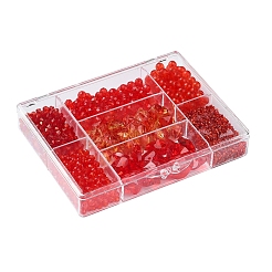 DIY Red Series Jewelry Making Kits&nbsp;DIY-YW0002-94B