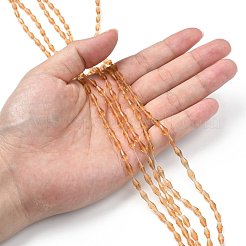 透明ガラスビーズ  多面カット  双円錐形  ペルー  8x4mm  穴：0.8mm  約70個/連  22.99''（58.4センチメートル）&nbsp;GLAA-P001-01A-01