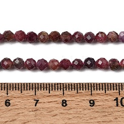 Natural Red Tourmaline Beads Strands&nbsp;G-A318-A01-4mm-01