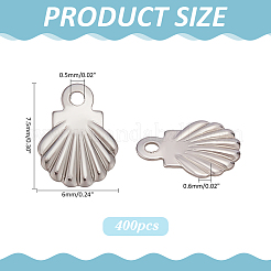 400Pcs 316 Surgical Stainless Steel Charms&nbsp;STAS-ME0002-09