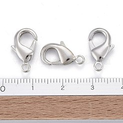 プラチナ真鍮カニカン  オウムトリガークラスプ  ニッケルフリー  15x8x3mm  穴：2mm&nbsp;X-KK-903-N-NF