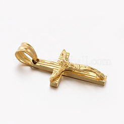 Easter Theme Men's 201 Stainless Steel Crucifix Cross Pendants&nbsp;STAS-F010-21G