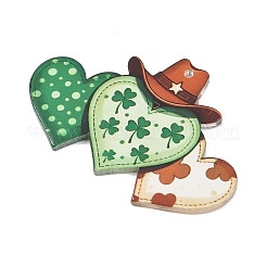 Saint Patrick's Day Opaque Printed Acrylic Pendants&nbsp;OACR-A045-05C
