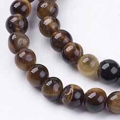 Natural Tiger Eye Round Bead Strands&nbsp;G-R200-6mm