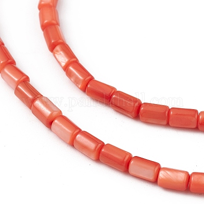 Natural Freshwater Shell Dyed Beads Strands&nbsp;SHEL-M018-12-02-1