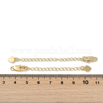 Brass Ends with Chains&nbsp;KK-P283-35G-1