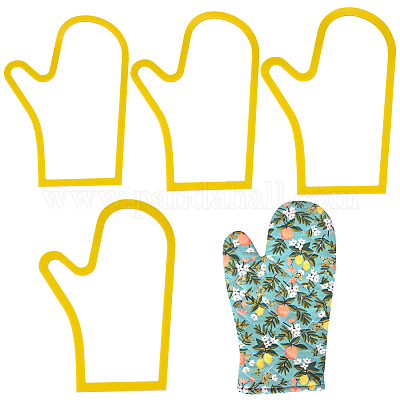 アクリルキルティングテンプレート  パッチワークステンシル  ヤシ  217~260x150~180x3mm  4個/セット&nbsp;TOOL-WH0136-105C-1