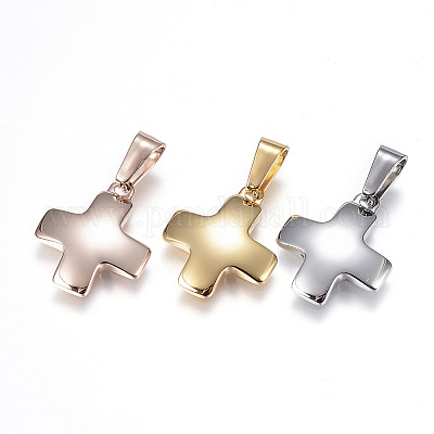 304ステンレススチールチャーム ギリシャ十字 ミックスカラー 18x15x2 5mm 穴 7x3 5mmの通販 - PandaHall パンダホール