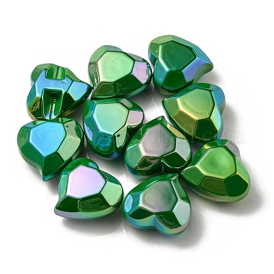 UV Plating Rainbow Iridescent Acrylic Beads&nbsp;OACR-P010-03G-1