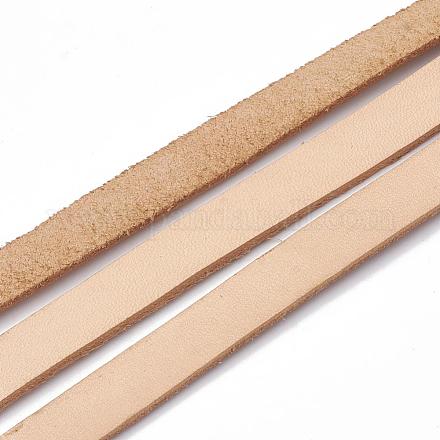 牛革コード  バリーウッド  5x2mm  約100ヤード/バンドル（300フィート/バンドル）&nbsp;WL-Q007-5x2-43-1