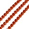 Iron Rhinestone Cup Chains, with Spool, Hyacinth, 3x3x2.5mm, about 10yards/roll