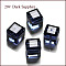 K9 Glass, Imitation Austrian Crystal Beads, Grade AAA, Faceted, Cube, Prussian Blue, 4x4x4mm(size within the error range of 0.5~1mm), Hole: 0.7~0.9mm