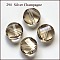 Imitation Austrian Crystal Beads, Grade AAA, K9 Glass, Faceted, Flat Round, BurlyWood, 10x5mm, Hole: 0.9~1mm