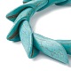 Dyed Synthetic Turquoise Leaf Beaded Stretch Bracelets&nbsp;BJEW-P299-07A-2