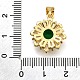 Brass Micro Pave Cubic Zirconia Pendants&nbsp;KK-K401-34G-03-3