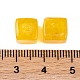 アクリルビーズ  イミテーション翡翠  キューブ  ゴールド  9x8x8mm  穴：2mm  833個/ 500g&nbsp;OACR-H120-01F-3