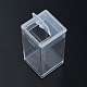 プラスチックビーズ収納ケース  長方形  透明  5x2.95x2.7cm&nbsp;CON-N012-04-4