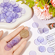 プラスチックシート200枚  フラットラウンド  紫色のメディア  18.5x1.5mm&nbsp;KY-SP0001-17B-3