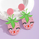 Acrylic Dangle Stud Earrings&nbsp;FS-WG592B9-02-1