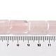 天然石ローズクォーツビーズ連売り  長方形  長方形  18x13.5x5.5mm  穴：1.2mm  約22個/連  15.75インチ（40cm）&nbsp;G-T047-B15-01-5