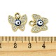 UV Plating Alloy Enamel Pendants&nbsp;FIND-B039-01G-03-3