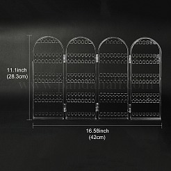 4 Foldable Screen Acrylic Earring Display Stands&nbsp;EDIS-N010-02
