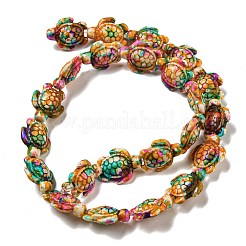 Spray Painted Synthetic Turquoise Beads Strands&nbsp;G-E617-A02-01