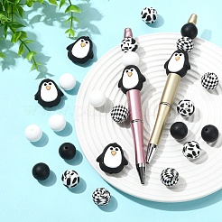 25Pcs 5 Styles Silicone Beads&nbsp;SIL-YW0002-66
