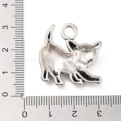 合金のチベット風チャーム  猫の形  アンティークシルバー  26.5x26x5mm  穴：3.5mm&nbsp;LS-FIND-Q098-02AS