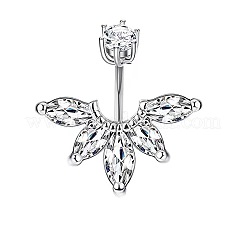 304 Steel Belly Rings&nbsp;WG0752B-01
