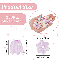 200Pcs Luminous Acrylic Beads&nbsp;OACR-PA0002-03