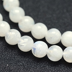 Natural Rainbow Moonstone Beads Strands&nbsp;G-P342-02B-6mm-AB+