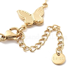 304 Stainless Steel Link Chains Bracelets&nbsp;BJEW-P343-01G