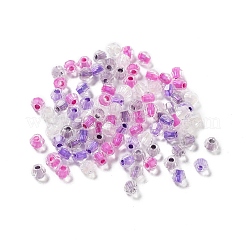 100Pcs Transparent Inside Colours Glass Beads&nbsp;GLAA-P061-01H