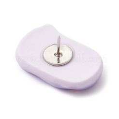 6Pcs 6 Styles Mixed Shape with Word Opaque Resin Drawing Pins&nbsp;AJEW-TB00015