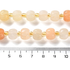 Natural Golden Silk Jade Beads Strands&nbsp;G-B135-B01-01