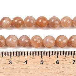 Natural Sunstone Beads Strands&nbsp;G-G342-A02-8mm