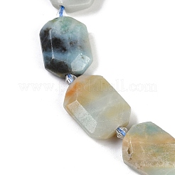 Natural Flower Amazonite Beads Strands&nbsp;G-B125-P03-01
