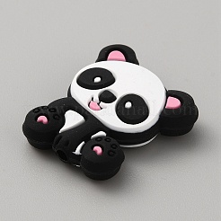 Panda Silicone Beads&nbsp;SIL-WH0002-82C