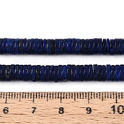 天然石ラピスラズリビーズ連売り  ディスク  ヒシビーズ  6x1~2mm  穴：0.9mm  約233~248個/連  15.16~15.55''（38.5~39.5センチメートル）&nbsp;G-T142-6mm-11