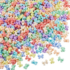 不透明アクリルビーズ 76g  蝶結び  ミックスカラー  7.5x10x5.5mm  穴：1.6mm  約400個/76g&nbsp;SACR-TA0001-69