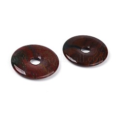 天然インディアンアゲートの大きなペンダント  ドーナツ/円盤チャーム  49~50.5x6.5~8mm  穴：9~11mm&nbsp;G-T144-43E