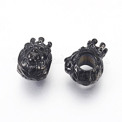 316 Surgical Stainless Steel European Beads&nbsp;STAS-E446-12B