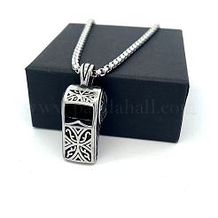 304 Stainless Steel Punk Whistle Pendant Necklaces&nbsp;BE9352