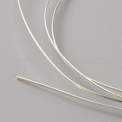 細い銀製の長方形の平らなワイヤー 999 本  リング バングル ジュエリー maknig  1000x1x0.5mm&nbsp;STER-WH0010-12A-S