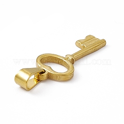 PVD真空メッキ304ステンレスペンダント  ハート形のキーチャーム  ゴールドカラー  24.5x11x2mm  穴：7x4mm&nbsp;STAS-P315-18G