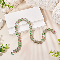 1 Strand Handmade Glod Sand Lampwork Beads Strands&nbsp;LAMP-TA0002-09F