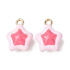 Brass Enamel Charms&nbsp;KK-R212-16G-01